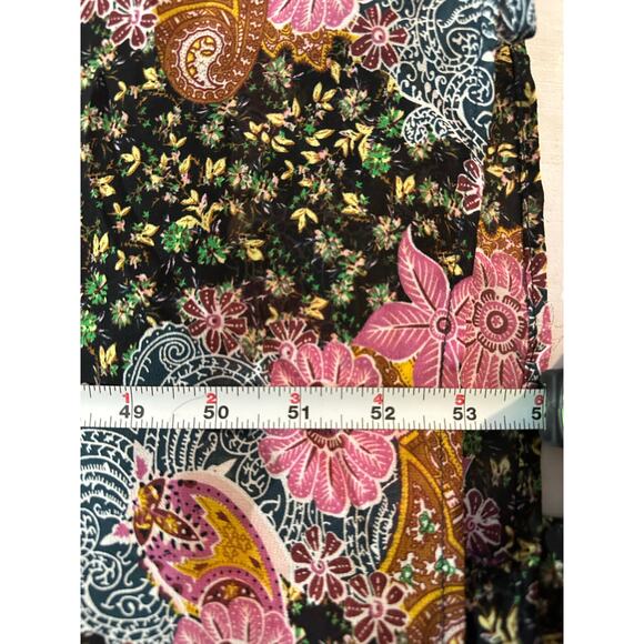 Entro Boho Floral Maxi Dress V-Neck Kimono Sleeve Multicolor Festival Size M - Picture 9 of 9